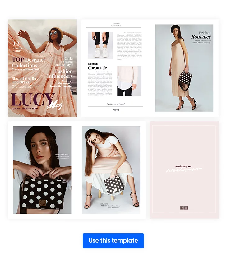 Free Fashion Magazine Template