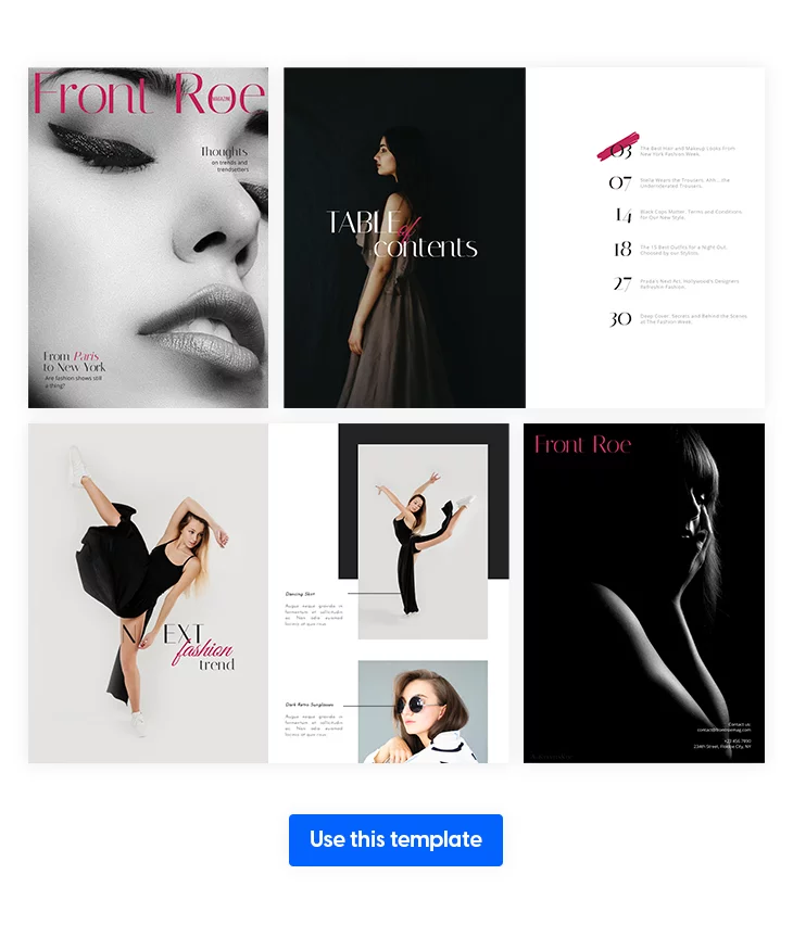 Modern Fashion Magazine Template