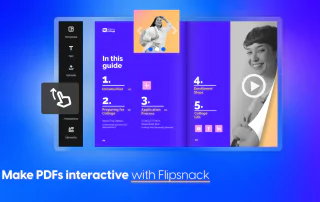 Make PDFs interactive with Flipsnack cover