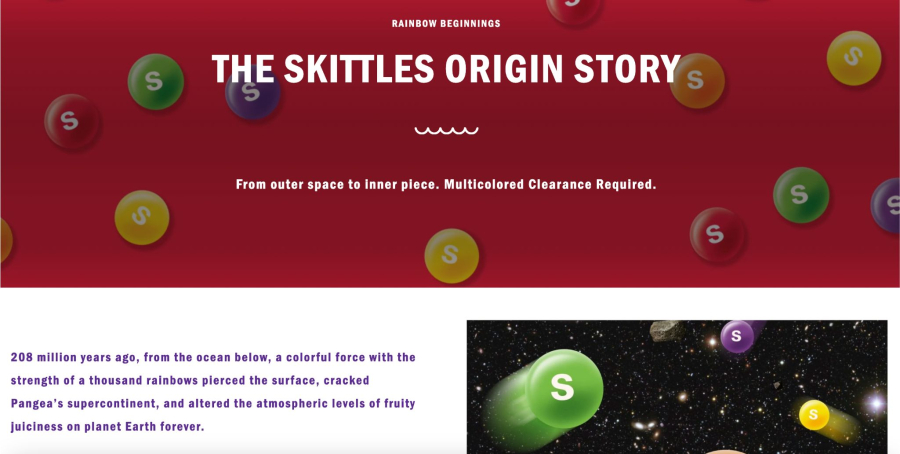 skittles origin story written in a funny way