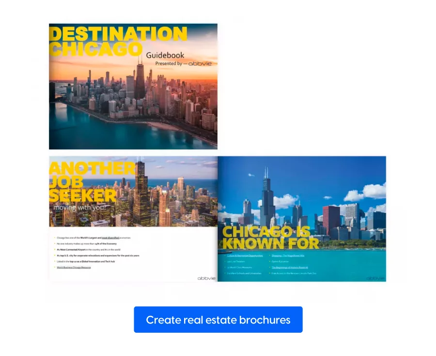 Create real estate brochures with Flipsnack