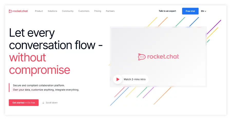 Rocket.chat marketing collaboration platform
