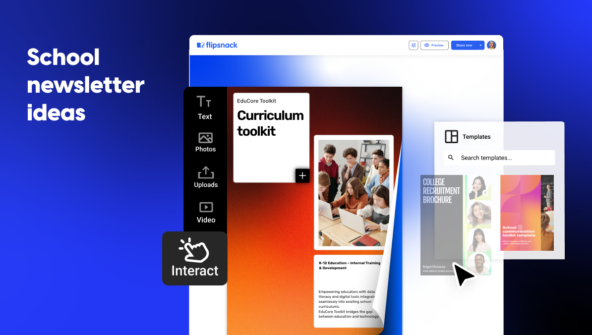 school newsletter ideas