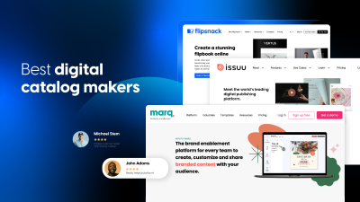 Image cover for the article Top Digital Catalog Makers to Elevate Your Business with Marq, Issuu and Flipsnack visuals