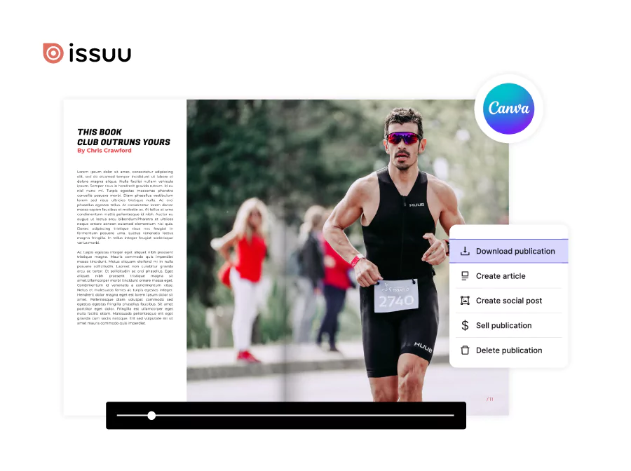 Issuu interface