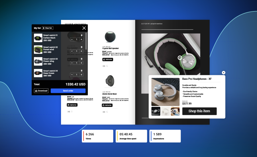 Interactive Product Catalog Design Template
