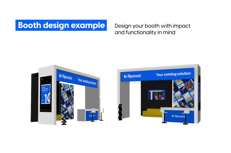Booth design example for wholesale trade shows