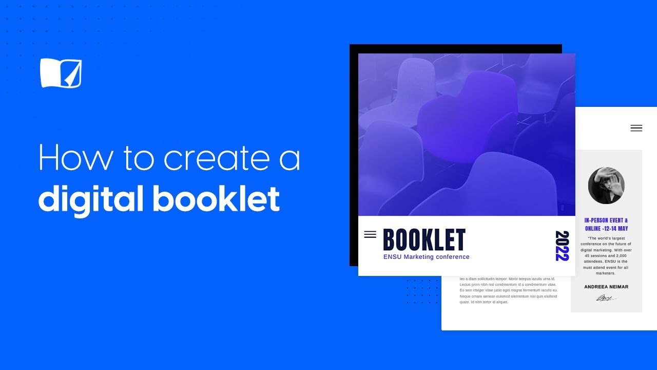 Thumbnail for how to create a digital booklet