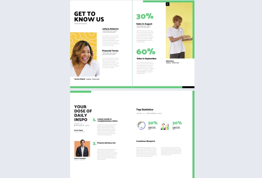 Employee Business Newsletter Template