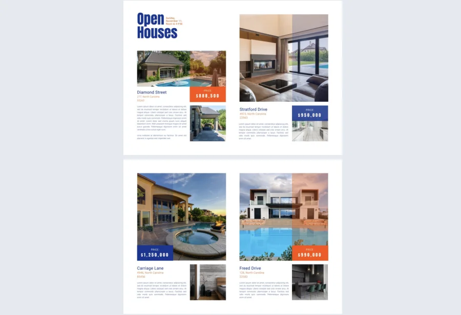 Multiple Properties MLS Real Estate Brochure