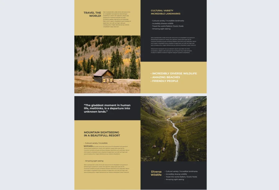 Travel Brochure Design Template