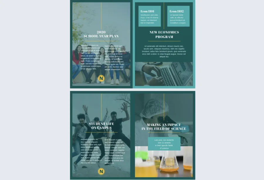 Undergraduate School Prospectus Template