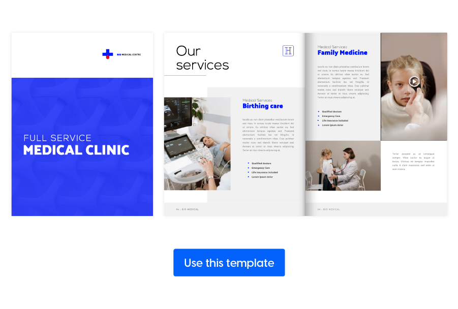 Flipsnack-template-medical-services-brochure