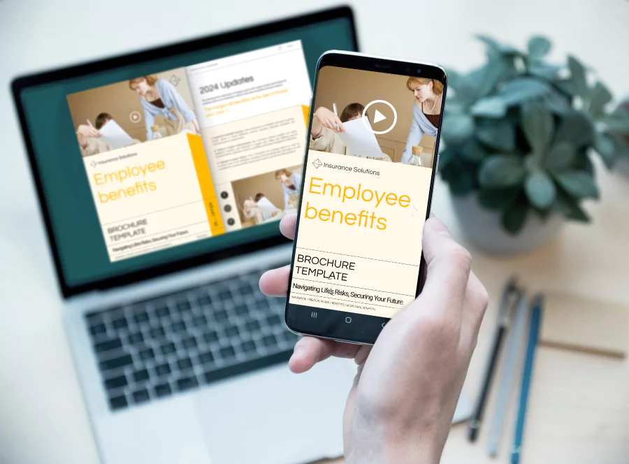 Mobile and remote accessibility of employee benefits guides