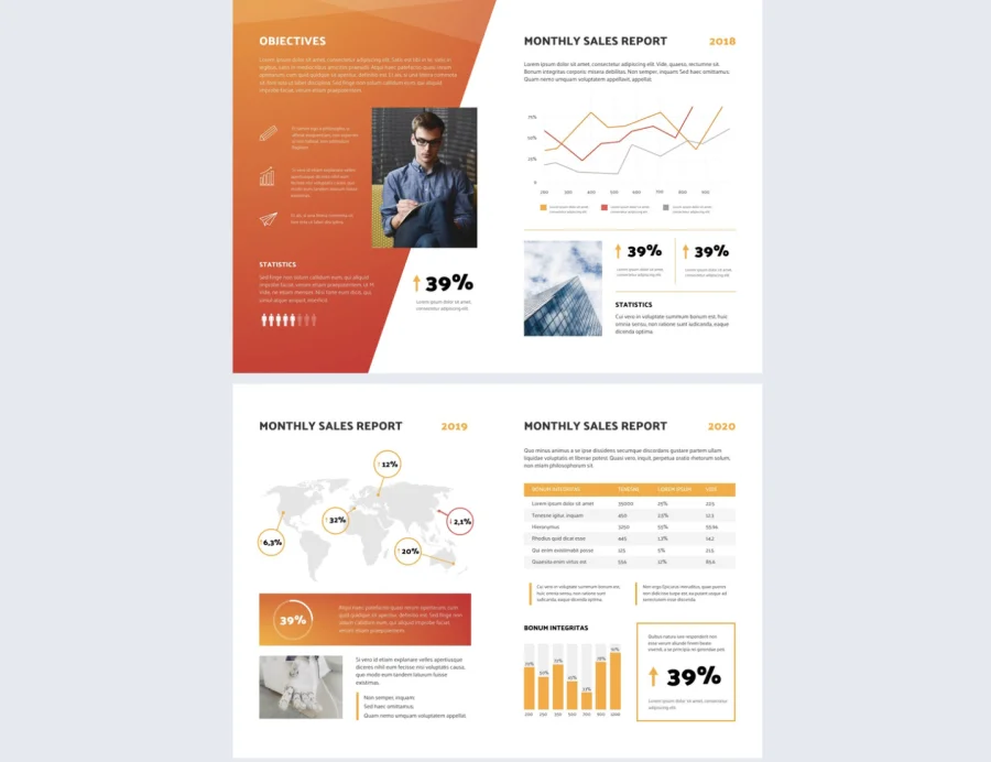 Business Report Booklet Template