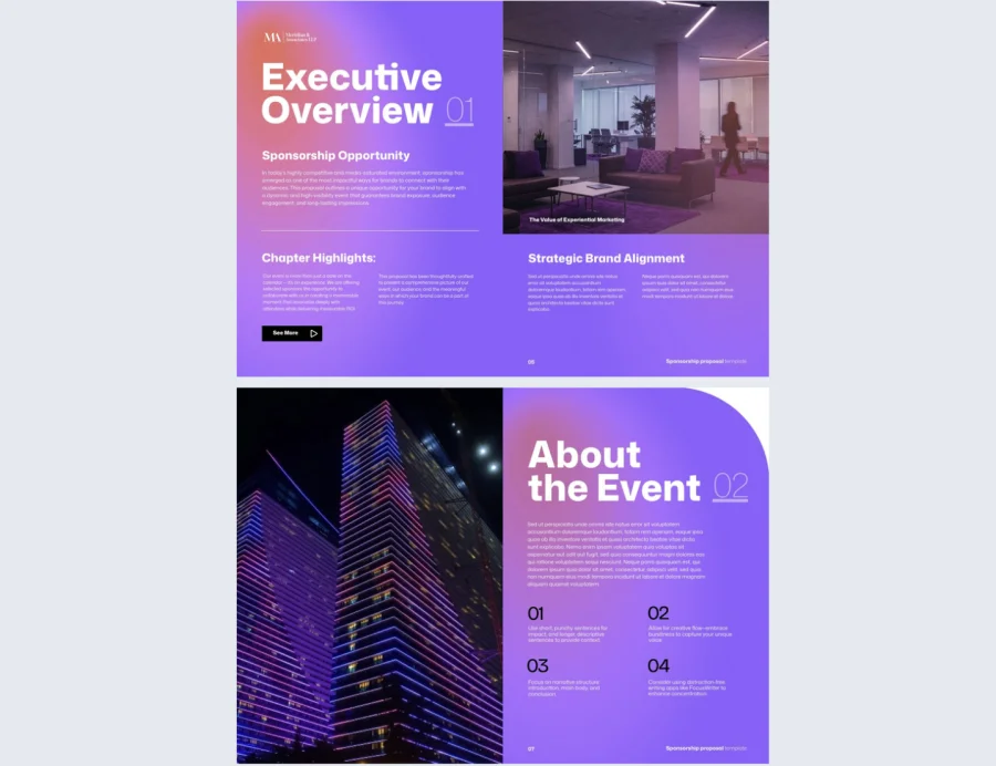 Interactive Sponsorship Proposal Template