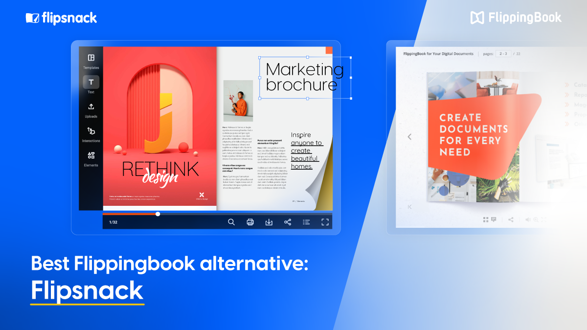 Cover of Flipsnack vs. FlippingBook article