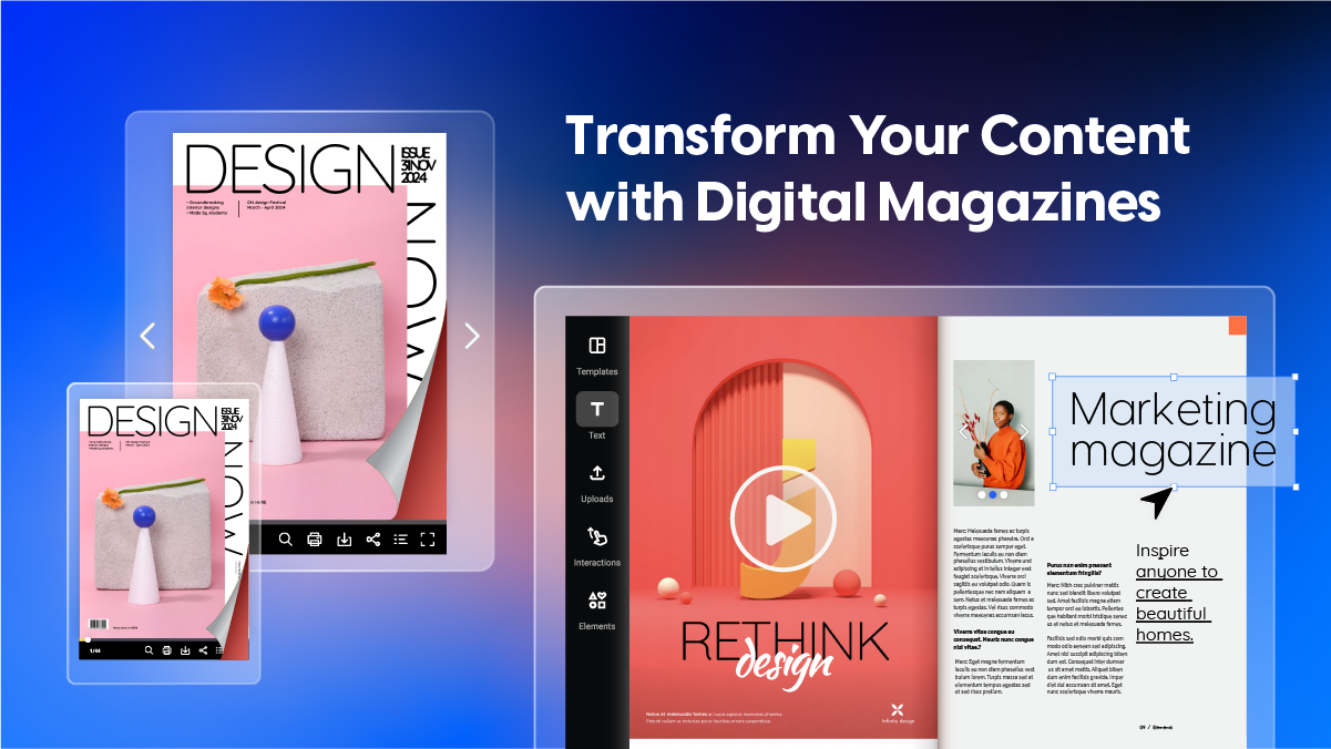 Most captivating digital magazine ideas cover