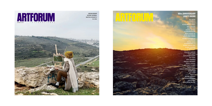 Artforum magazine covers