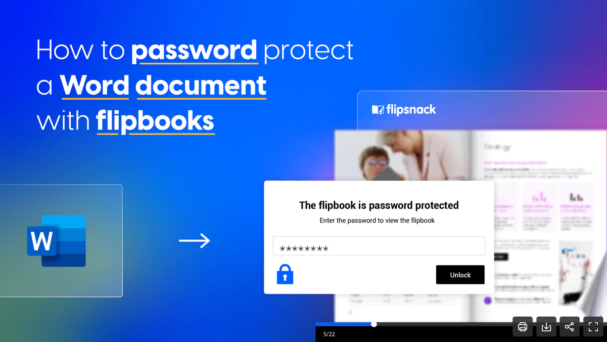 Cover for password protect a Word document