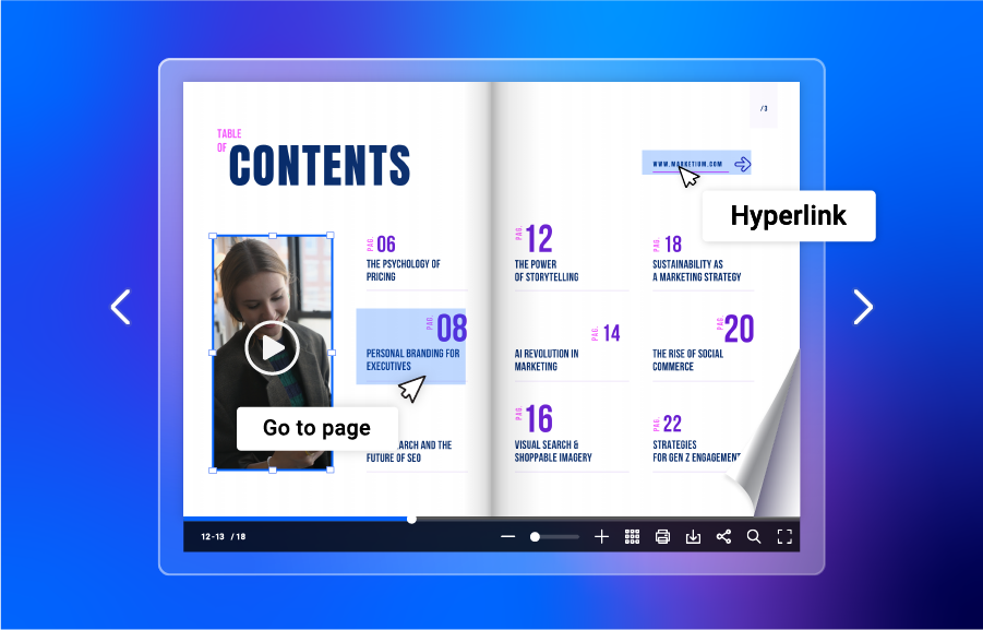 Digital magazine made with Flipsnack that contains interactive elements