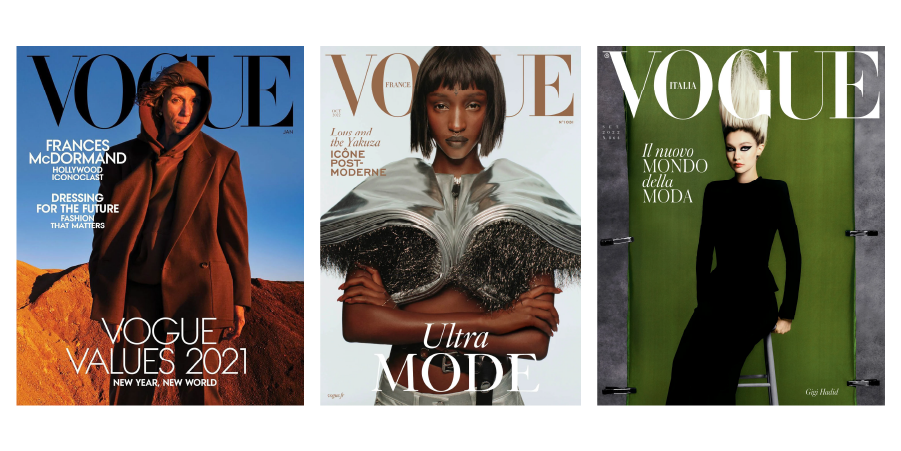 Vogue magazine covers