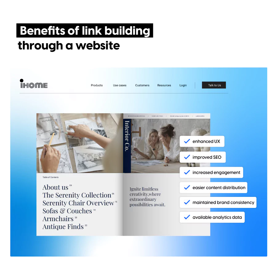 Benefits of link building through a website