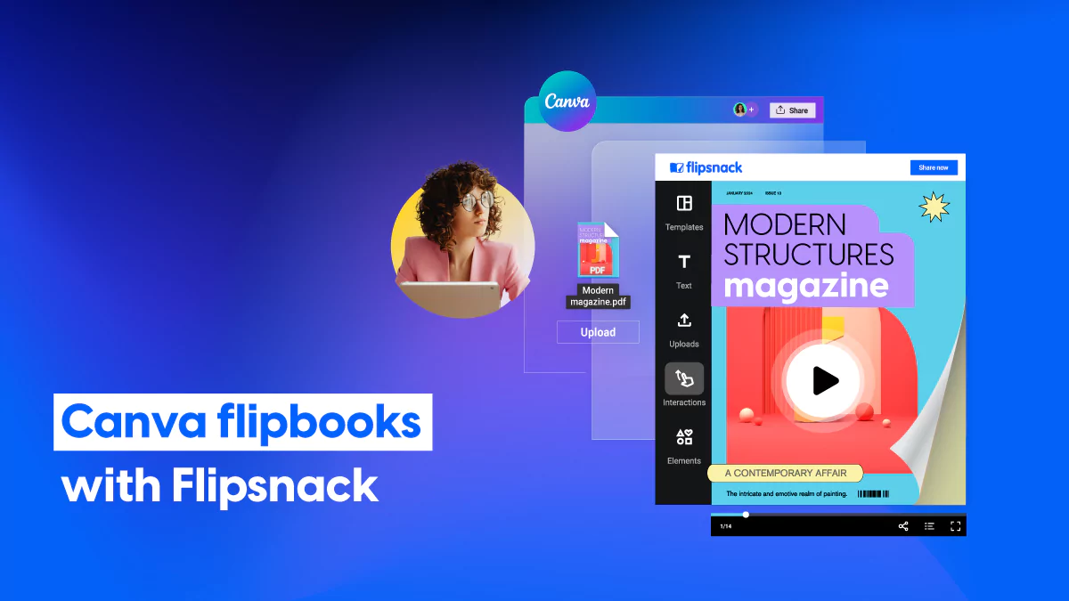 Cover image for how to make a Canva flipbook