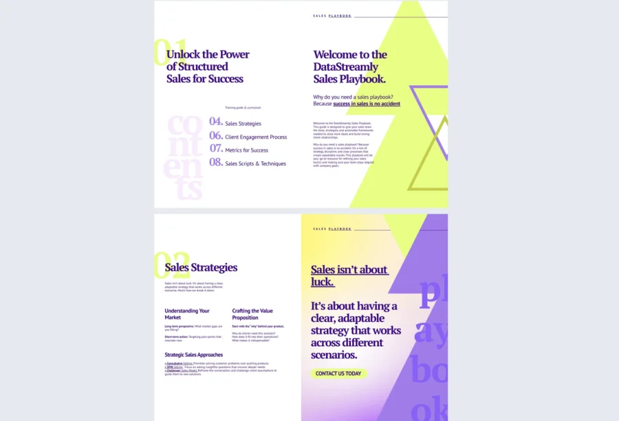 Digital Sales Playbook Template