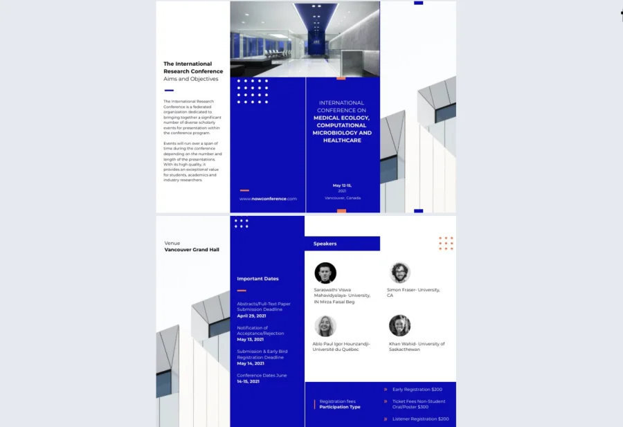 Gate Fold Conference Brochure Design