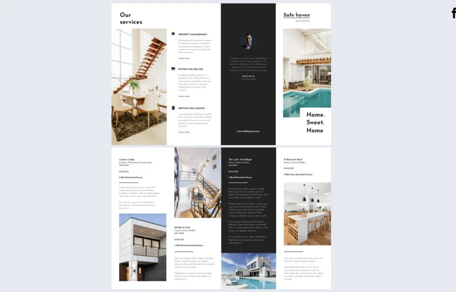 Gate Fold Real Estate Brochure Design