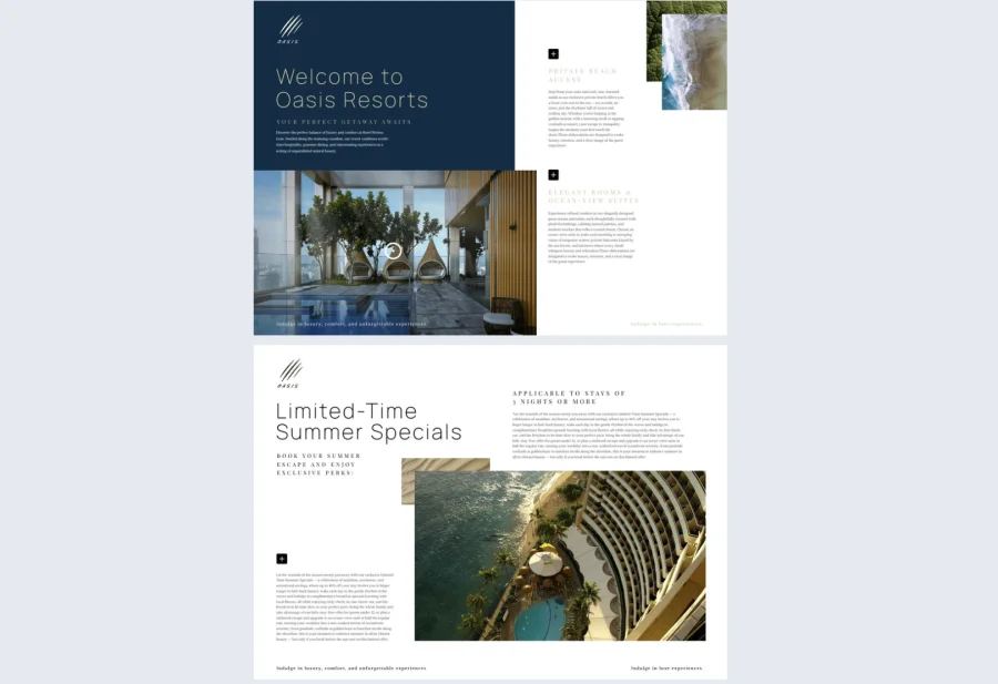 Interactive Hotel Promotional Brochure Template