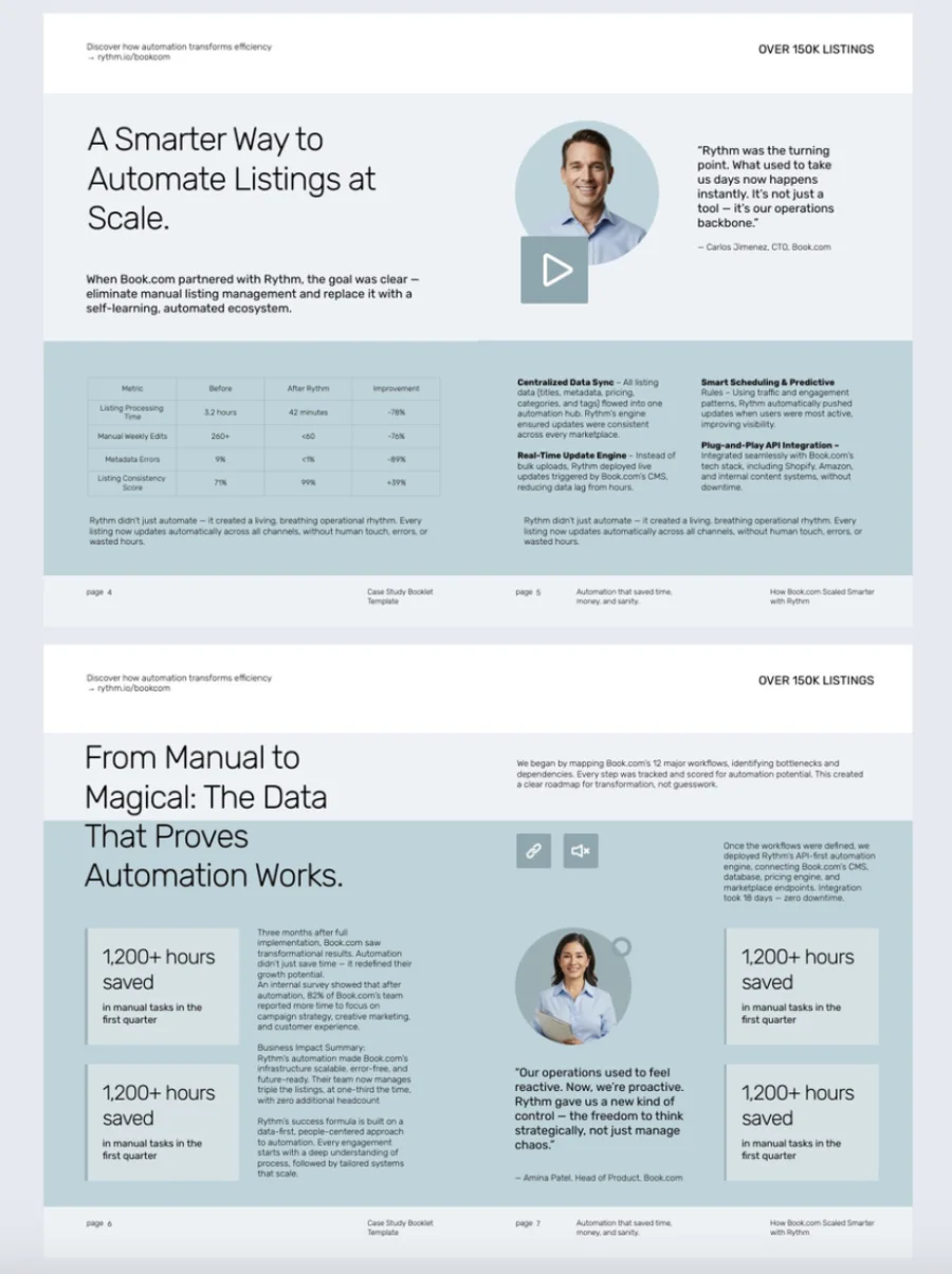Portfolio and case study booklets easy to create and share with Flipsnack