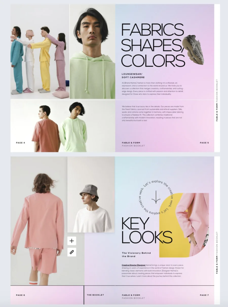 Interactive fashion booklet made with Flipsnack