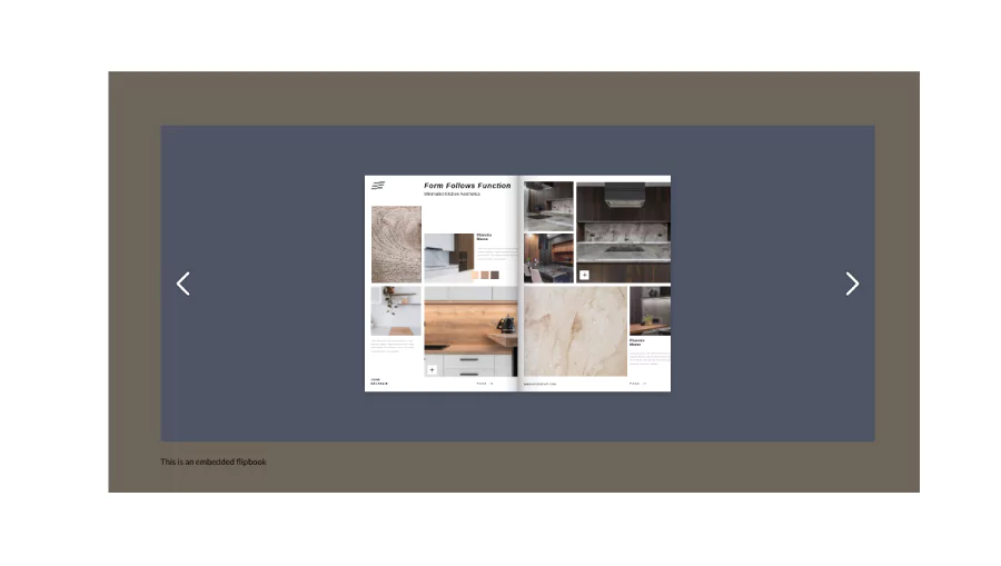 Embedded flipbook on Squarespace