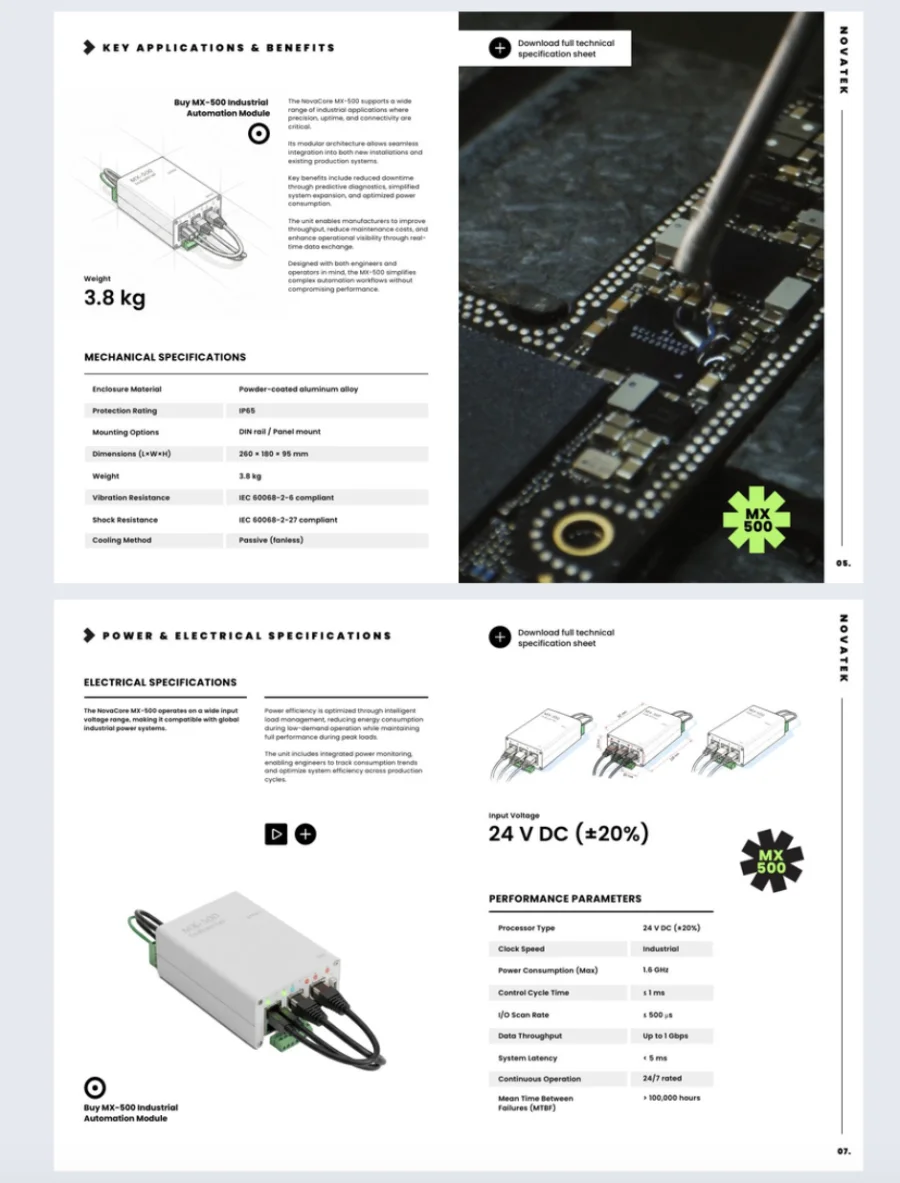 Industrial & manufacturing catalog template made with Flipsnack