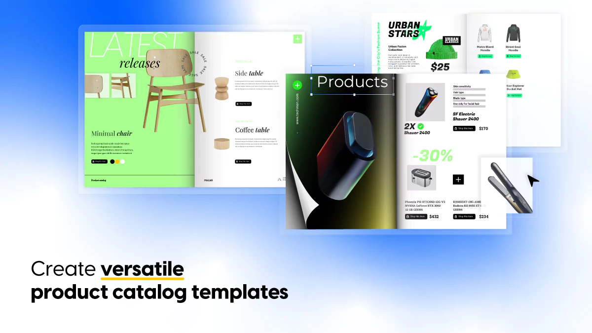 create versatile product catalogs templates