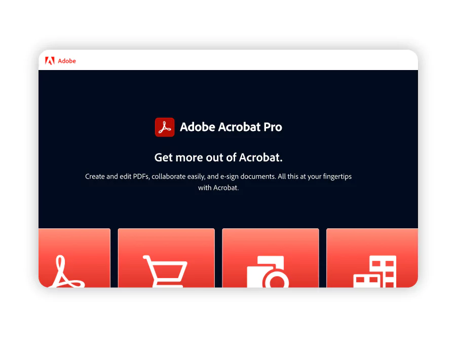 Adobe_Acrobat as a document creator software competitor