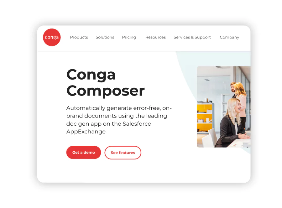 Conga_Composer as a document creator software competitor