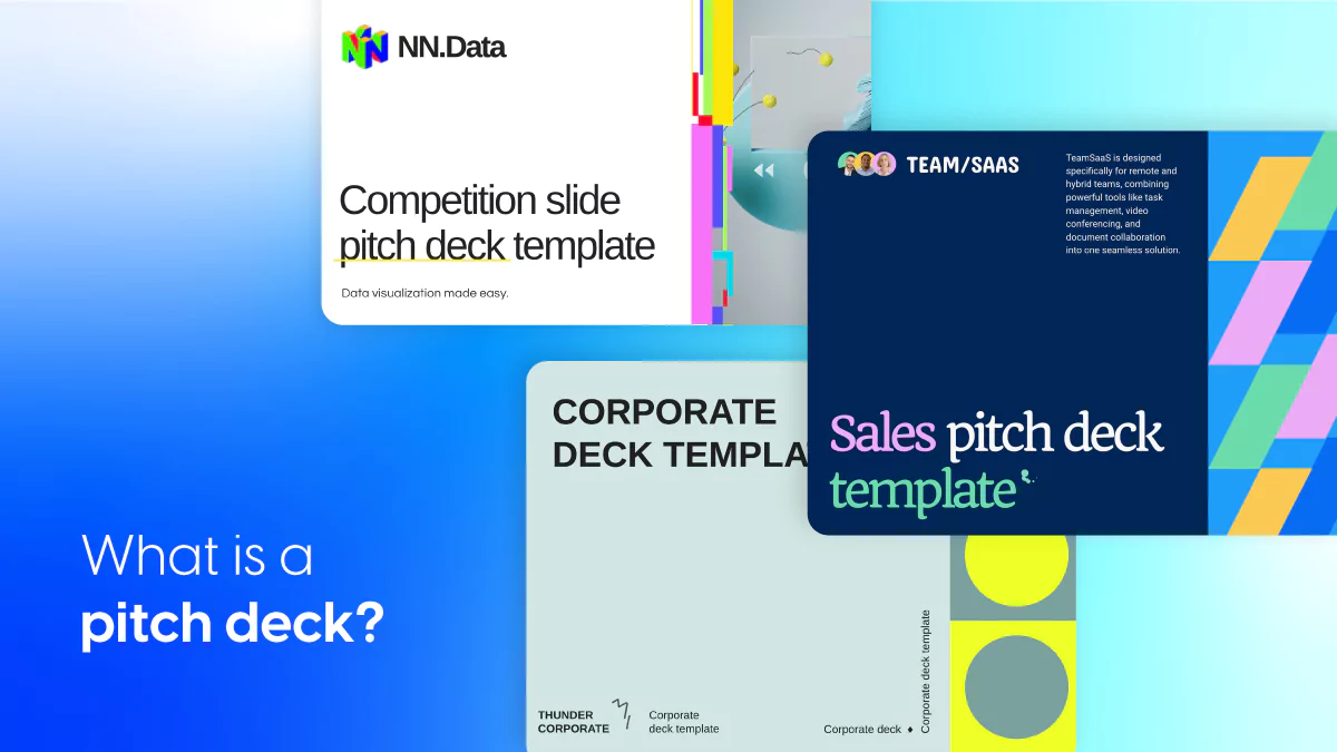 What is a pitch deck and how can you create one? Definition and templates