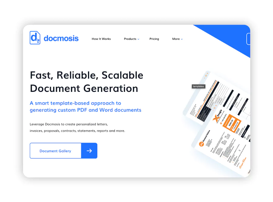 Docmosis as a document creator software competitor