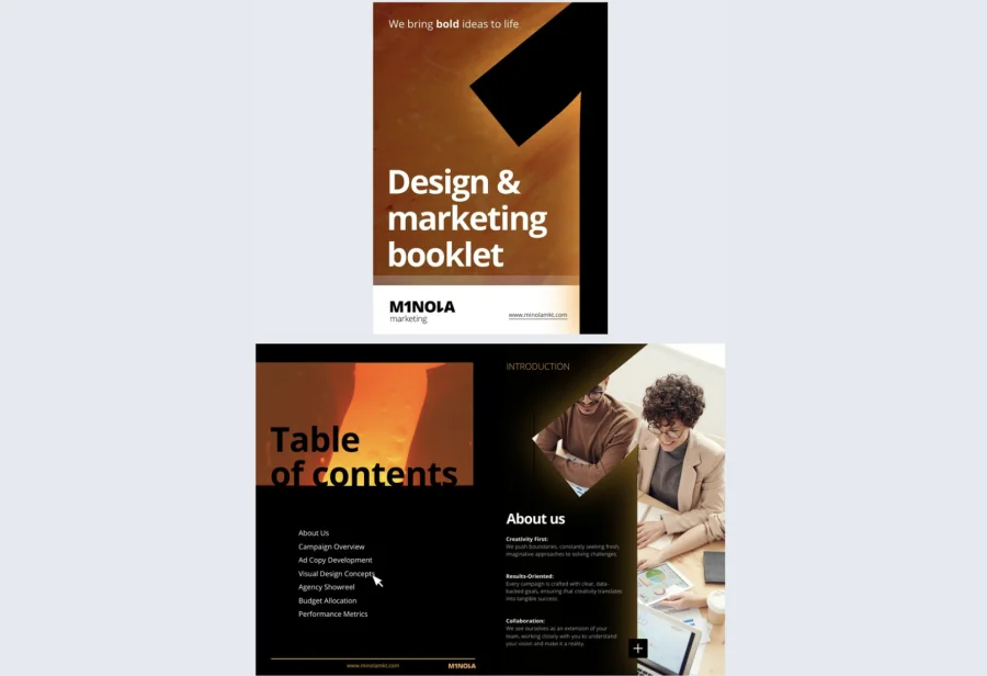 Interactive Marketing Booklet Template