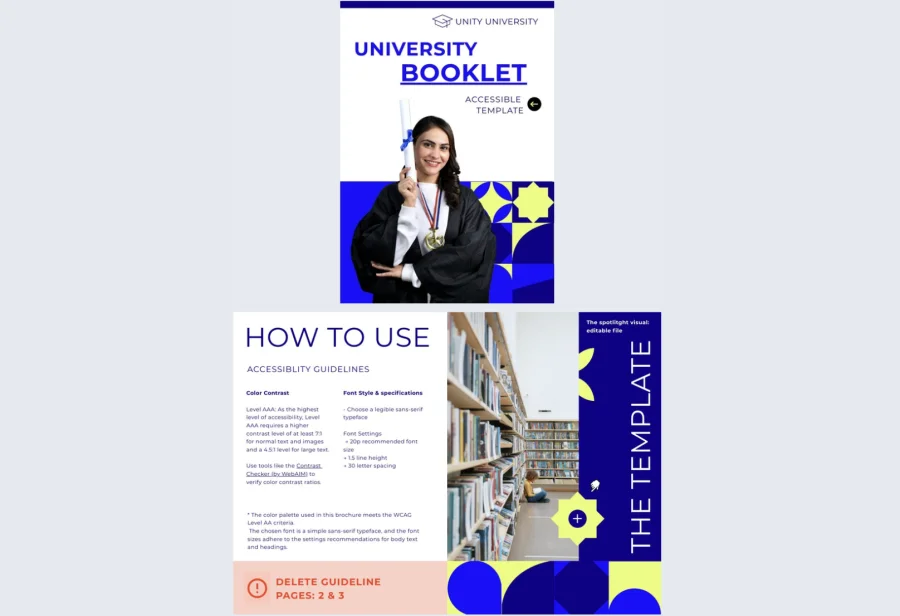 Online University Booklet Template