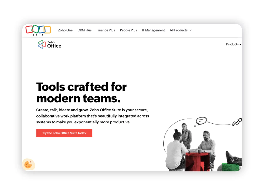 Zoho_Suite as a document creator software competitor