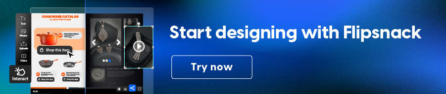 Design a catalog or a lookbook in Flipsnack