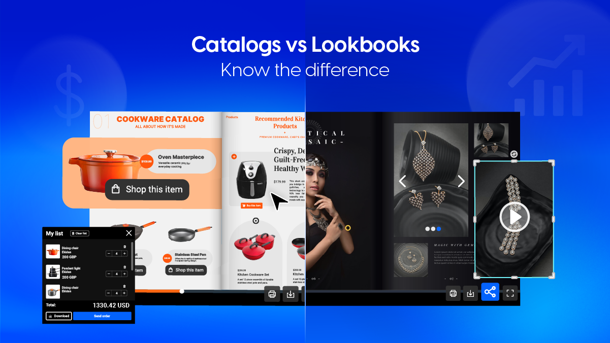 Lookbooks vs. Catalogs: How they differ and when to use them