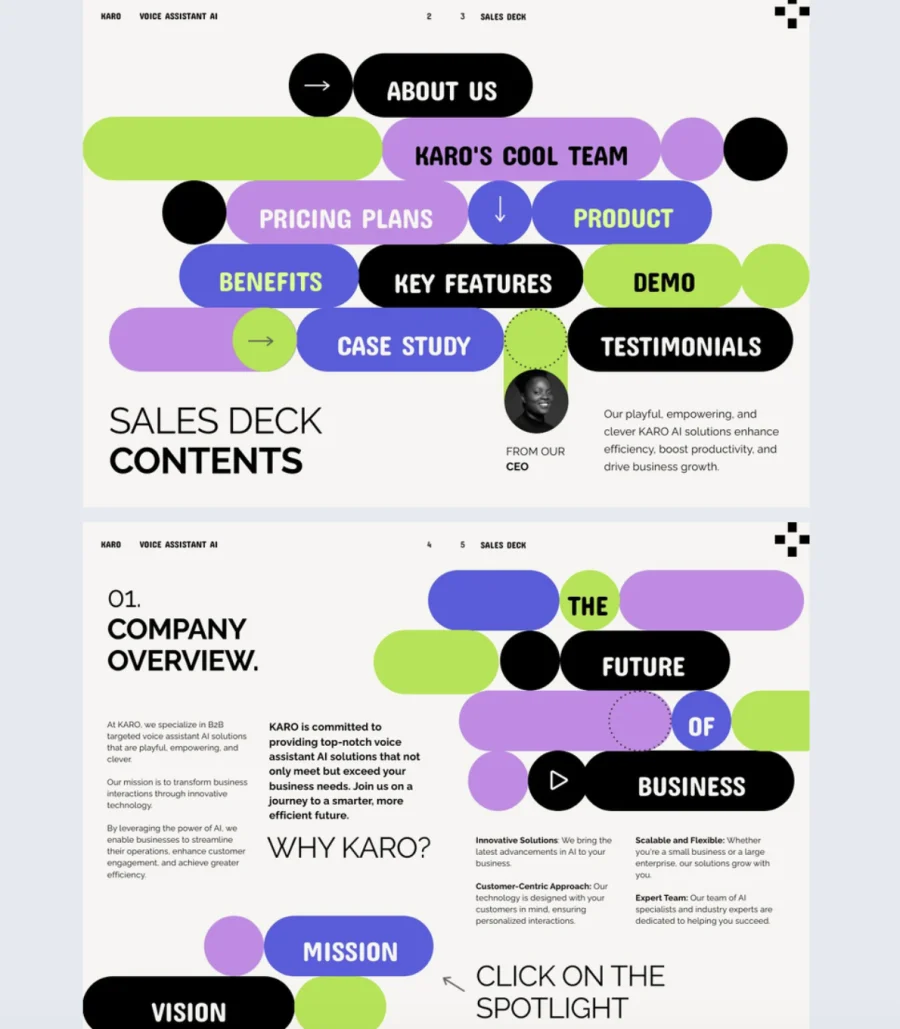 Customizable Sale Deck Presentation Template

