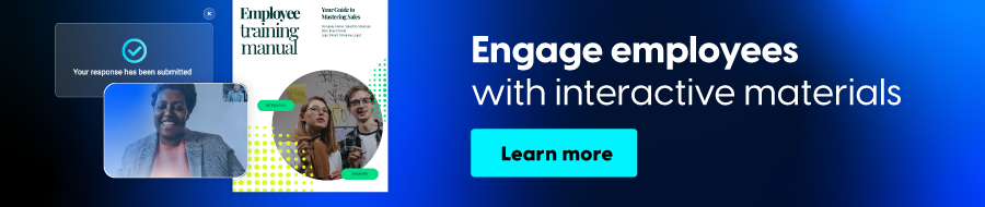 Engage employees with interactive materials