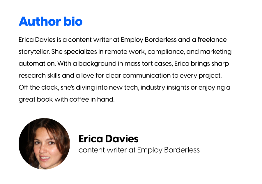 Erica Davies - content writer and guest author on Flipsnack