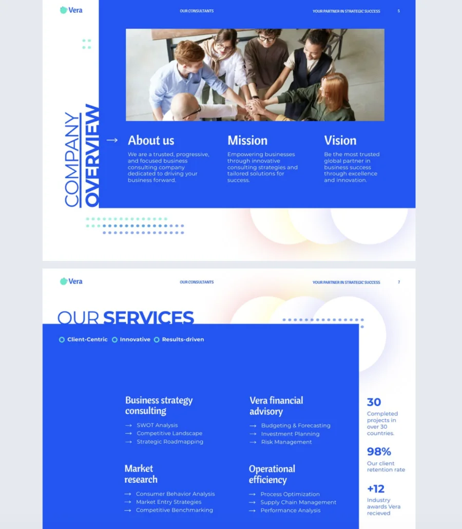 Interactive Business Deck Presentation Template
